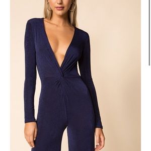 deep V jumpsuit - Superdown